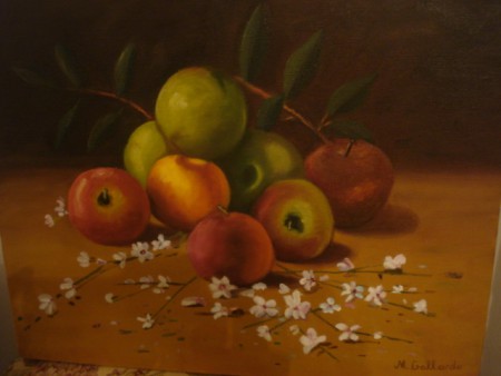 Bodegón de manzanas